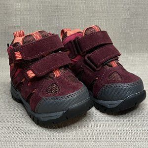 L.L.Bean Toddler Trail Model Hikers Black Cherry Boots Size 5~ EXCELLENT!